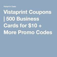 Now, this was a great deal for business cards, but it still wasn't ideal for a lot of people who needed a. Vistaprint Coupons 500 Business Cards For 10 More Promo Codes Coding Business Cards Promo Codes
