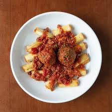 Ziti Fritta With Meat Sauce And Meatballs Ziti Pasta Dishes Meatballs