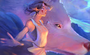 Boar in okkoto's tribe : Mononoke Hime San Moro Princess Mononoke Wolf Princess Mononoke Fanart 2488x1536 Wallpaper Teahub Io