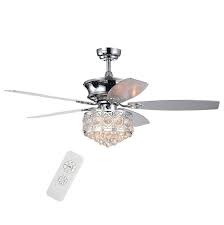 5 best ceiling fans with light. 52 Contemporary Modern Crystal Chandelier Ceiling Fan With Light Kit Remote Ebay