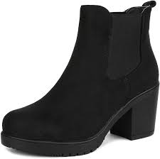 Find great deals on ebay for black chelsea boots women. Amazon Com Dream Pairs Women S Fre High Heel Chelsea Style Ankle Bootie Ankle Bootie