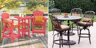 Gather around a patio table. Set Up For A Fun Summer End Season With Outdoor High Top Table And Chairs