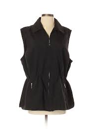 Details About Elisabeth By Liz Claiborne Women Black Vest 1