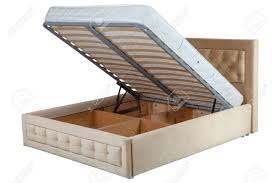 Four pullup loops are spaced 25cm apart. Pull Up Storage Bed Storage Space Revealed By Lifting The Slatted Stock Photo Picture And Royalty Free Image Image 69009729