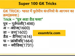 GK Trick Archives - Examtrix.com