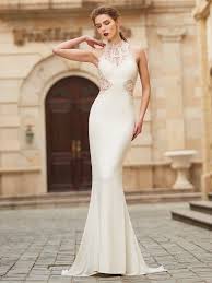 ✅ free delivery and free returns on ebay plus items! Discount Mermaid High Neck Sleeveless Sweep Brush Train Spandex Dress Victoriagowns