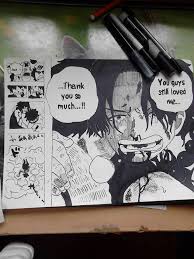 The whitebeard pirates came to marineford to save ace from being executed. One Piece Drawing Ace And Luffy Ace S Death Sad By Yumic3 On Deviantart