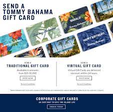 Explore the world of tommy bahama. Shop Gift Cards And Give The Island Life Tommy Bahama
