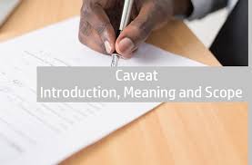 Caveat Introduction Meaning And Scope