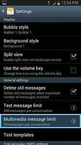 How To Use Message Settings On Samsung Galaxy Note 2 P I To Configure The Settings For Text Messages Multimedia Messag Messages Samsung Galaxy Note Samsung