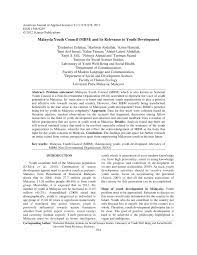 Dema) formed on 17 september 1998. Pdf Malaysia Youth Council Mbm And Its Relevance To Youth Development
