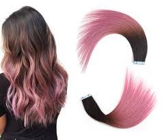 All of our 16 inch hair extensions are made from the highest grade 100% genuine remy human hair. Rinboool Ombre Tape In Hair Extensions Thick End 16 Inch 40g Real Natural Human Remy Hair Seamless Pu Skin Weft 2 Tone Dark Brown Roots Fading To Lavender Pink 2g 20pcs Pack 16 40g 2 Pink Buy Online In Indonesia