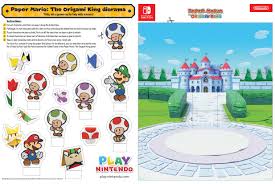 All the free printable graphics you need for printable mario coloring pages! The Origami King Folds Of Fun With Mario Printable Diorama Play Nintendo