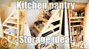 What to do with under those stairs? Kitchen Pantry Storage Solution Under The Stairs Storage Idea Youtube