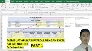 Membuat Aplikasi Payroll Penggajian Karyawan Dengan Excel Slip Gaji Otomatis Part 1 Youtube