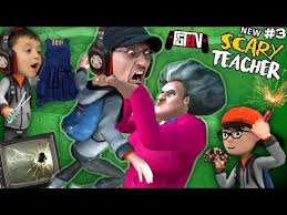 Ruining Scary Teacher S Life The Hot Sauce Spidery Birthday Fgteev 3 Youtube Hello Neighbor Game Teacher Life Teacher Games