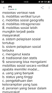 Pengertian mobilitas sosial secara etimologis, kata mobilitas merupakan terjemahan dari kata mobility yang berkata dasar mobile (bahasa inggris). Mobilitas Sosial Lebih Mungkin Terjadi Pada Masyarakat Tolong Nomor 8 Brainly Co Id