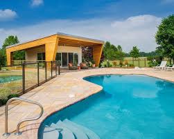 How About An Art Studio Fabulous By New Outlooks Construction Modern Pools Modern Pool House Pool House Designs