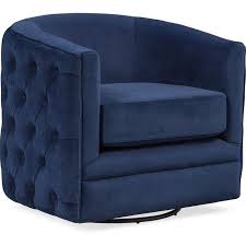 Living Room Furniture Chloe Swivel Chair Blue Furniture Swivel Chair Reclining Furniture