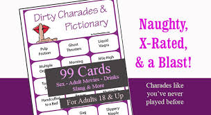 Used mainly as a warm up, it is suited for intermediate and advanced students. Dirty Charades And Pictionary 99 Printable Cards