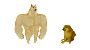 Swole Doge Vs Cheems In 2020 Doge Meme Create Memes Meme Template