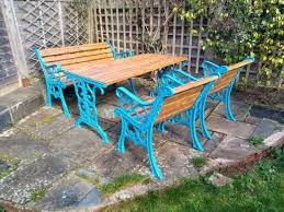 Antique Garden Furniture Set Table Chairs And Bench In Exeter Devon Gumtree Distressed Furniture Painting Diy Outdoor Furniture Plans Bench Furniture