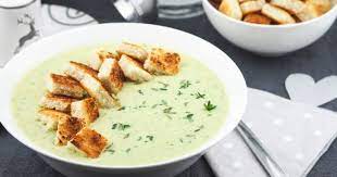 Did you make this recipe?tag me on instagram at @healthylittlefoodies or leave me a comment & rating below. Vegan Creamy Zucchini Soup With Coconut Milk And Crunchy Croutons Recipe