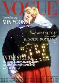 Min Yoongi On The Cover Of Vogue Edit In 2020 Yoongi Min Yoongi Bts Boys