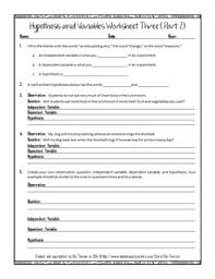 This usually involves proposing a possible relationship between two variables: Hypothesis Independent Variable And Dependent Variable Worksheet Three