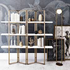 Kupa Concrete Bookcase Tov Furniture Silver Orchid Library Bookcase Shelves
