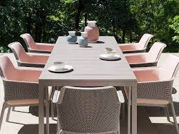 Nardi Rio 210 Table Set With Net Relax Chairs And Rose Quartz Shell Cushions Arredamento Da Giardino Arredo Giardino Dondolo Tavolo Nardi