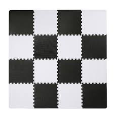 We shop and deliver, and you enjoy. Superjare Interlocking Floor Tiles 16 Tiles Eva Foam Puzzle Mat With Borders White And Black Buy Online In Barbados At Barbados Desertcart Com Productid 97472720