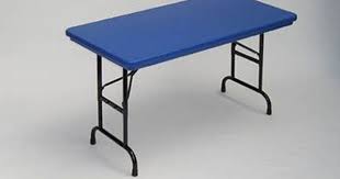 Bright Color Plastic Folding Table With Adjustable Legs Color Blue By Correll Inc 282 99 Ra3072 27 Color Blue Features L Folding Table Furniture Table