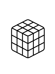 Rubiks cube solution coloring page. Rubik S Cube Coloring Page 1001coloring Com