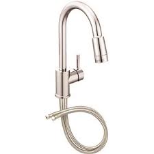 The main home depot kitchen faucets kohler will bring a nice look to your high quality faucets kitchen with fluid lines, together with any sleek design. Cleveland Faucet Group Part 46201 Cleveland Faucet Group Edgestone Single Handle Pull Down Sprayer Kitchen Faucet In Chrome Pull Down Spray Kitchen Faucets Home Depot Pro
