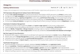 hadoop resume: the 2020 guide with 15+