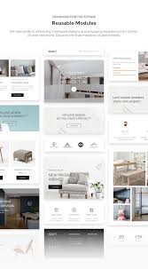 Kraft Email Template For Interior Design And Architecture Stampready Mailster Mailchimp Mailchimp Design Email Templates Interior Design