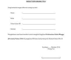 Cara menulis surat izin yang baik dan benar. Surat Izin Orang Tua Untuk Mengikuti Kegiatan Contoh Seputar Surat