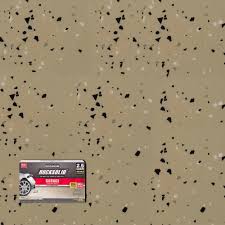 rust oleum rocksolid 152 oz mocha polycuramine 2 5 car garage floor kit