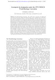 May be discharged either by the court or the dgi subject to any creditors objection. Pdf Geological Site Designation Under The 1972 Unesco World Heritage Convention