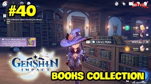 Collecting Books At The Library Genshin Impact 40 Youtube