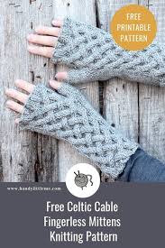 14 ideas here covering a whole range of construction techniques, with and without this fingerless glove is knit flat. Knitting Patterns Cable Fingerless Mitts 69 New Ideas