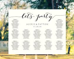 Lets Party Wedding Seating Chart Templates Two Layouts