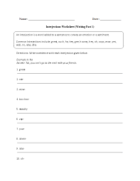 Englishlinx Com Interjections Worksheets Interjections Vocabulary Worksheets Worksheets