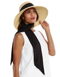With hooded scarves, there's no need to dig around for a hat and you're prepared when a strong wind rolls in. Coolibar Uv Floppy Hat With Scarf For Women Stella Natural Black Uv Fashions