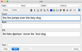 These example sentences are selected automatically from various online news sources to reflect. Anki Ipa Ankiweb