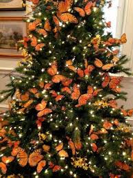 Lil Has Asked For A Butterfly Christmas Tree This Year Amazing Christmas Trees Orange Christmas Tree Unique Christmas Trees