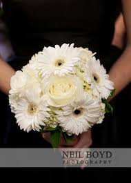 Attendant S Bouquet White Hydrangea Ivory Roses White Gerbera Daisies White Daisy Wedding Bouquet Daisy Bouquet Wedding Rose Wedding Bouquet
