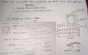 How To Calculate The Weight And Quantity Of Steel Bars In A Lintel Steel Bar Construction Estimating Software Steel