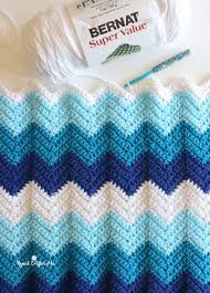 You'll love the fresh vibe it brings to a nursery filled with. Easy Crochet Chevron Blanket Repeat Crafter Me